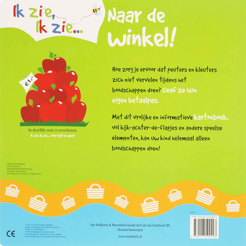 Achterkant van Naar de winkel!