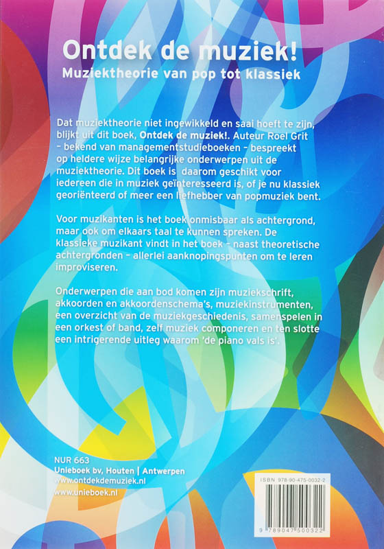 Achterkant van Ontdek de muziek