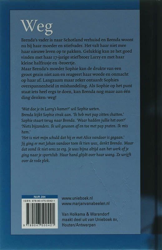 Achterkant van Weg
