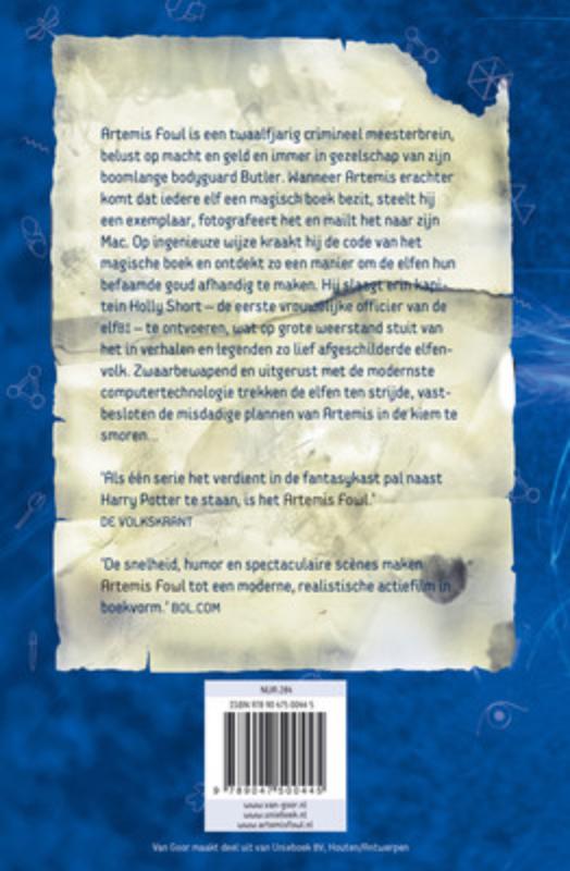 Achterkant van Artemis Fowl