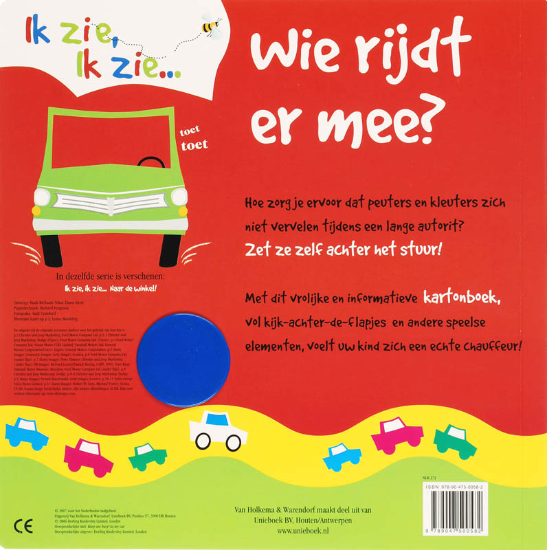 Achterkant van Wie rijdt er mee?