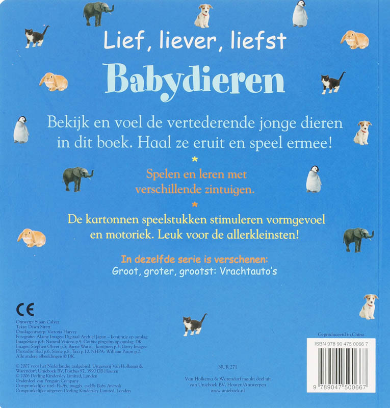 Achterkant van Lief, liever, liefst Babydieren