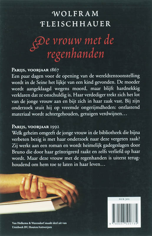 Achterkant van Vrouw met de regenhanden