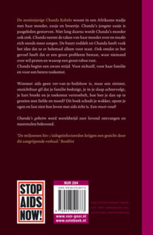 Achterkant van Chanda's geheim