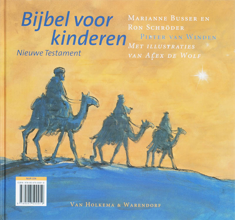 Achterkant van Bijbel voor kinderen Oude Testament & Nieuwe Testament
