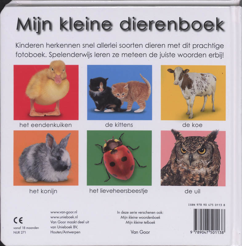 Achterkant van Mijn kleine dierenboek