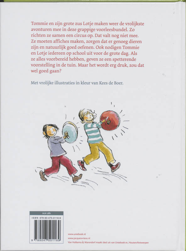 Achterkant van Vrolijkste avonturen van Tommie en Lotje