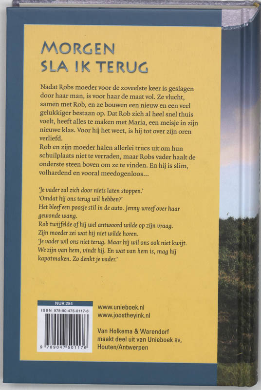 Achterkant van Morgen sla ik terug