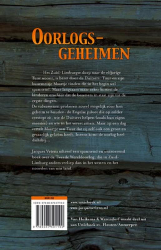Achterkant van Oorlogsgeheimen