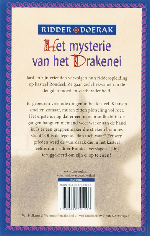 Achterkant van Het mysterie van het Drakenei