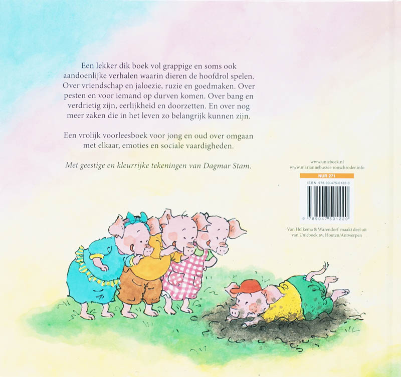 Achterkant van Het Grote dierenverhalenboek
