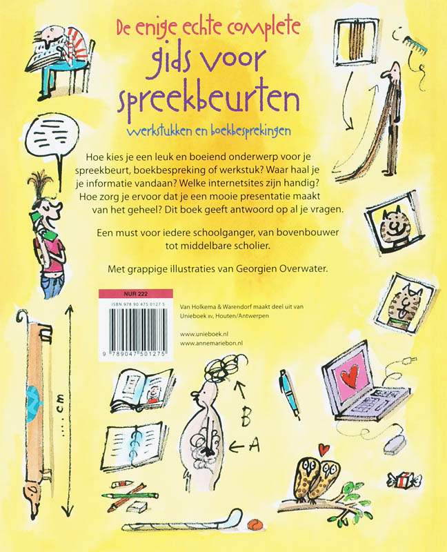 Achterkant van Enige echte complete gids voor spreekbeurten