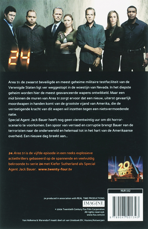 Achterkant van 24: Area 51