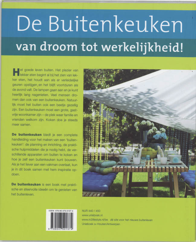 Achterkant van Buitenkeuken
