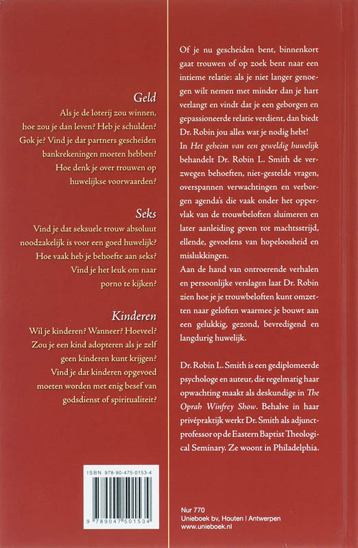 Achterkant van Het geheim van een geweldig huwelijk