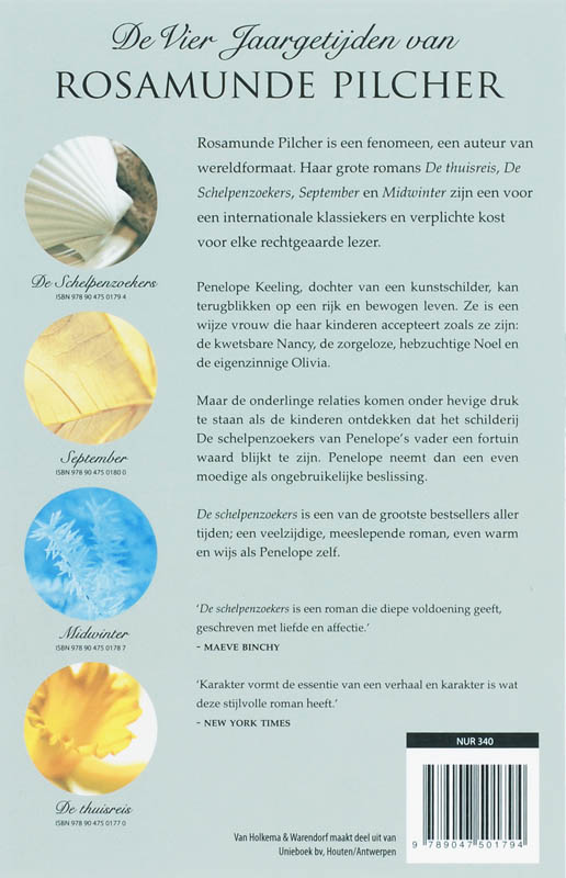 Achterkant van De schelpenzoekers