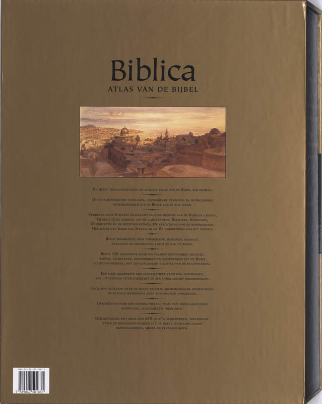 Achterkant van Biblica