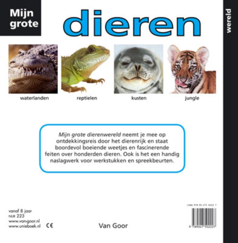 Achterkant van Mijn grote dierenwereld