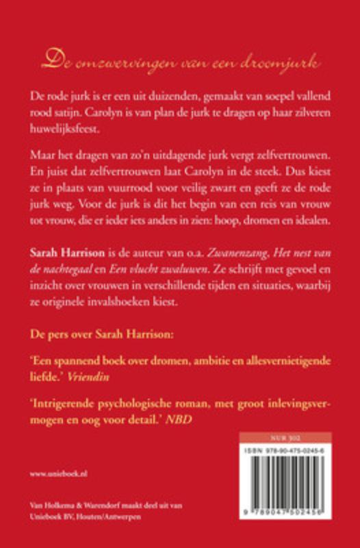 Achterkant van De rode jurk