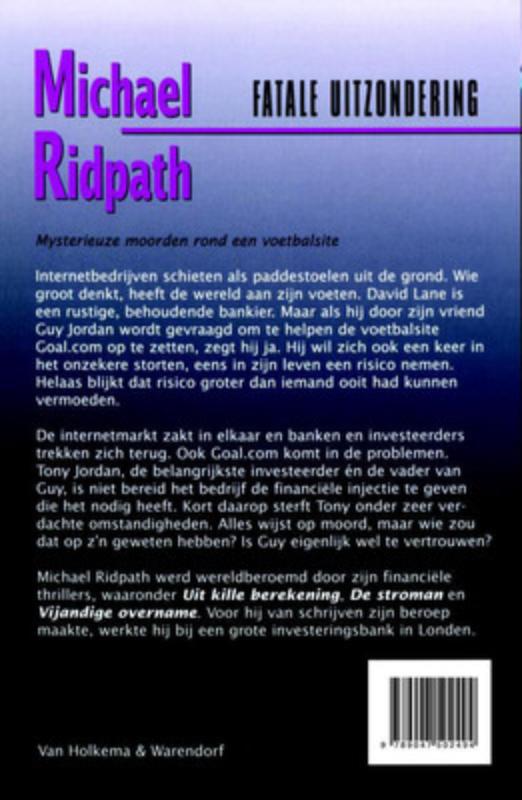 Achterkant van Fatale uitzondering