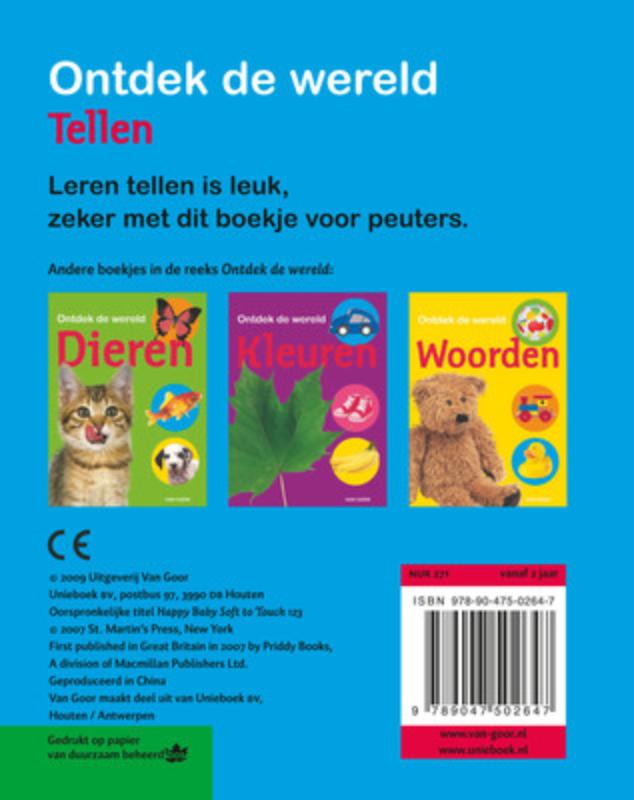 Achterkant van Ontdek de wereld -Tellen