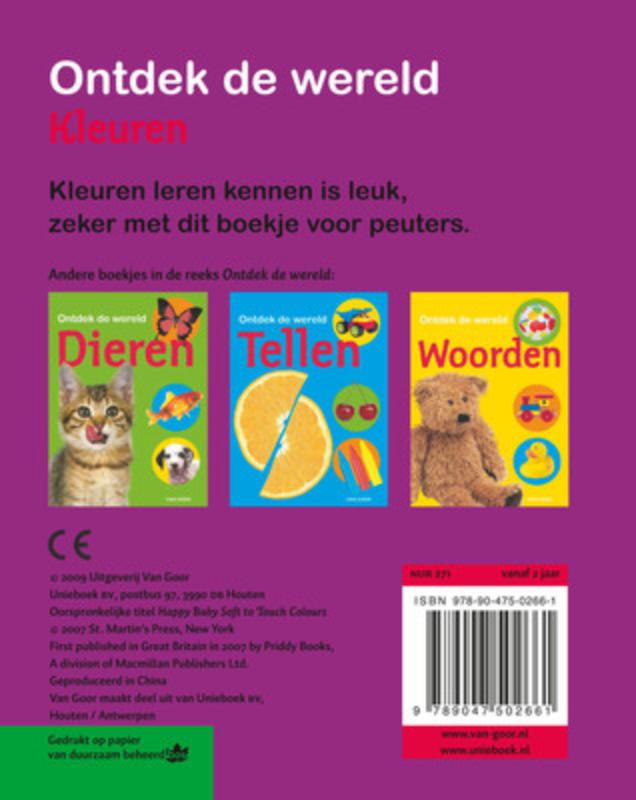 Achterkant van Ontdek de wereld - Kleuren