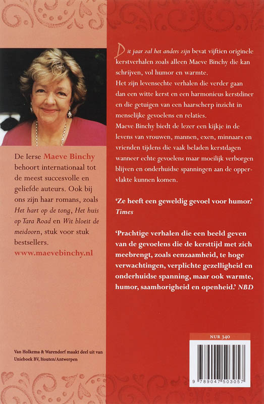 Achterkant van Dit jaar zal het anders zijn