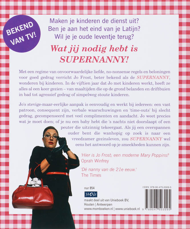 Achterkant van Supernanny