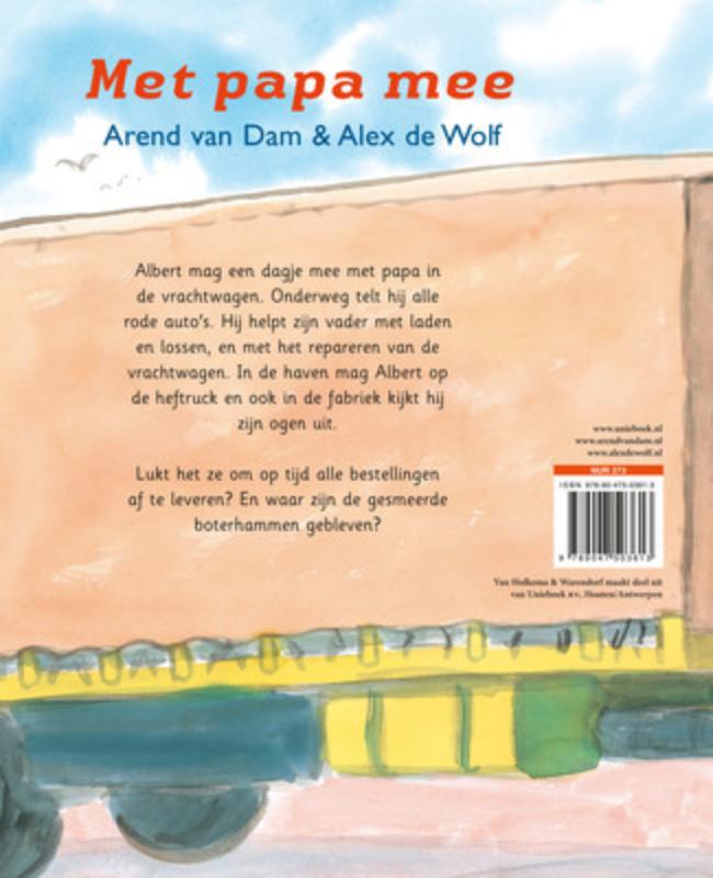 Achterkant van Met papa mee