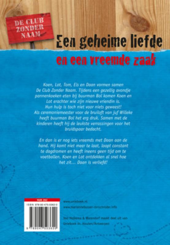 Achterkant van Een geheime liefde en een vreemde zaak