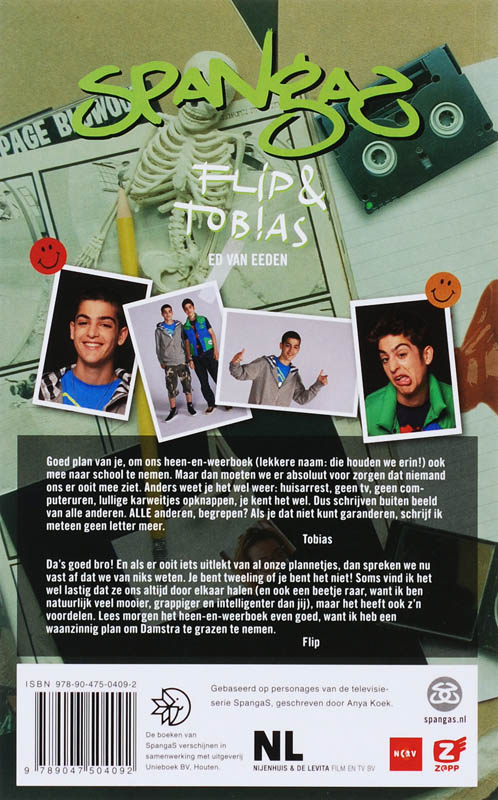 Achterkant van Flip & Tobias