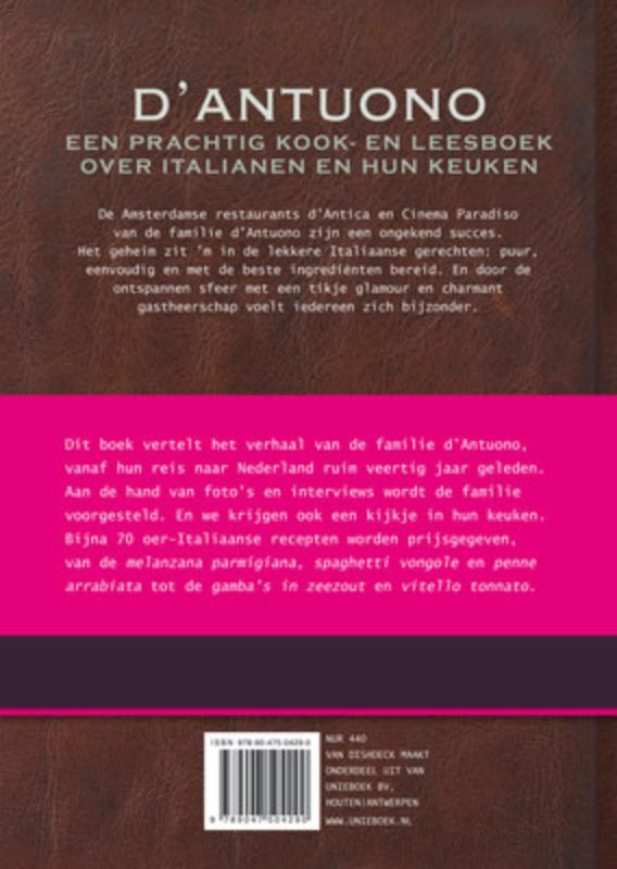 Achterkant van D'Antuono