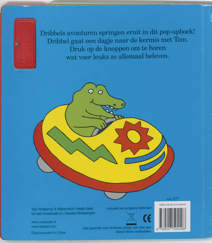 Achterkant van Dribbels leuke dag
