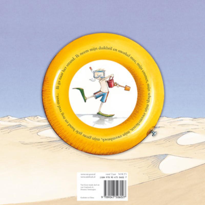Achterkant van Naar het strand