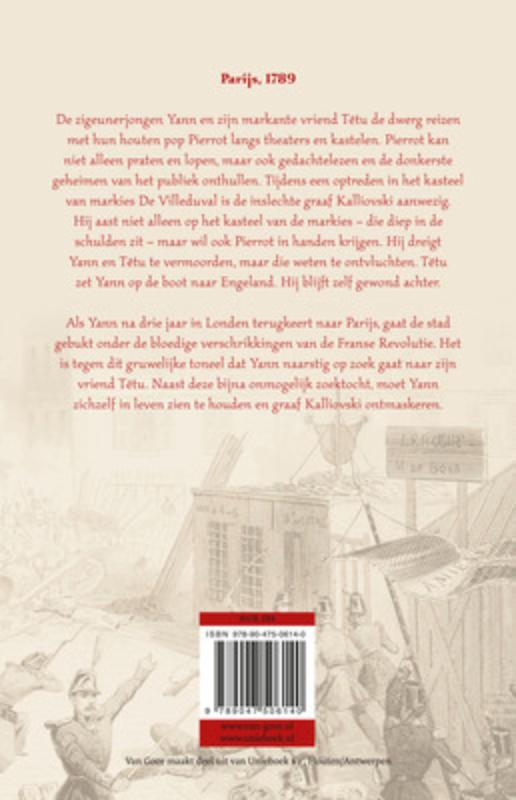Achterkant van De rode halsketting