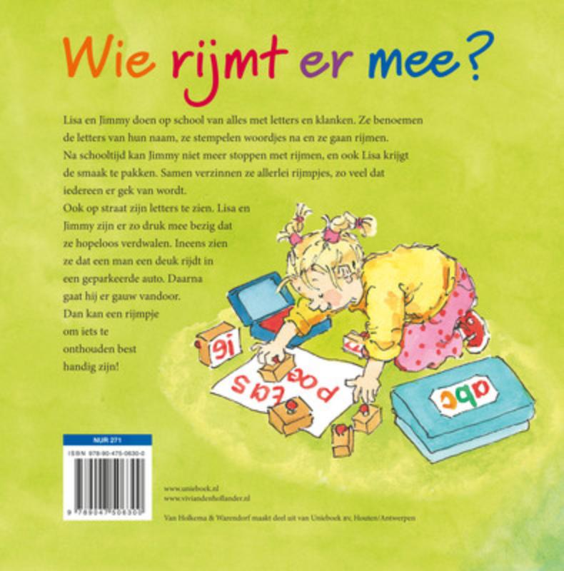 Achterkant van Wie rijmt er mee?