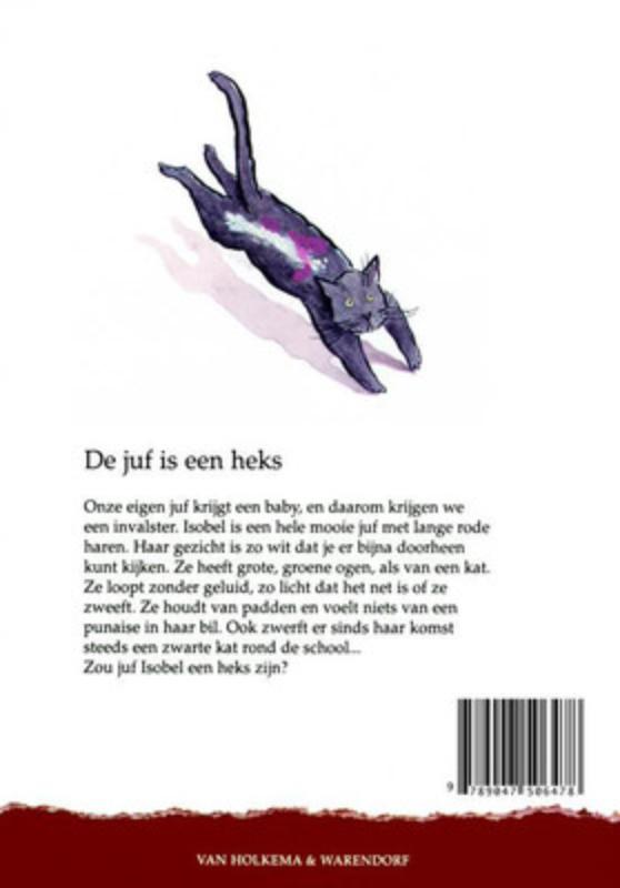 Achterkant van De juf is een heks