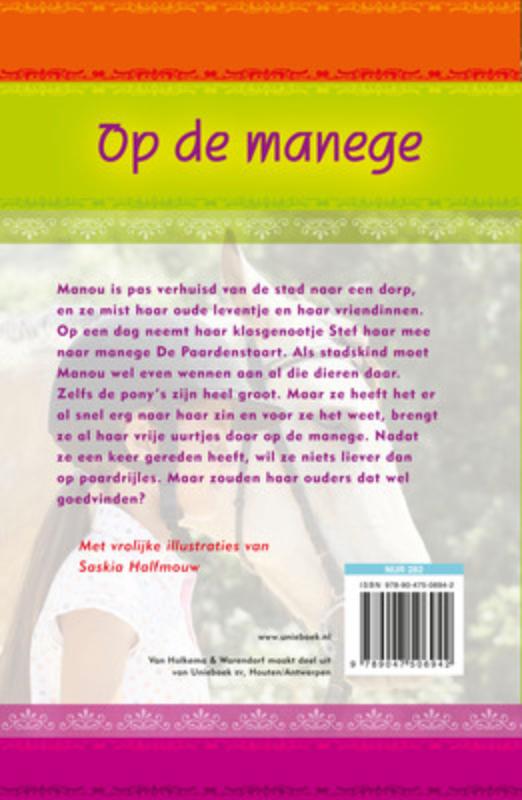 Achterkant van Op de manege