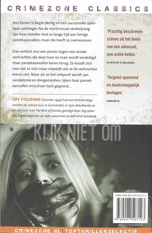 Achterkant van Kijk niet om