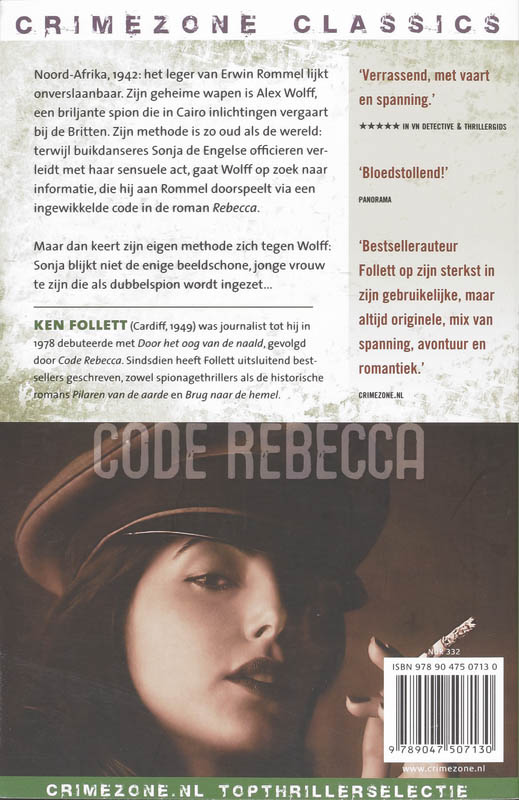 Achterkant van Code Rebecca