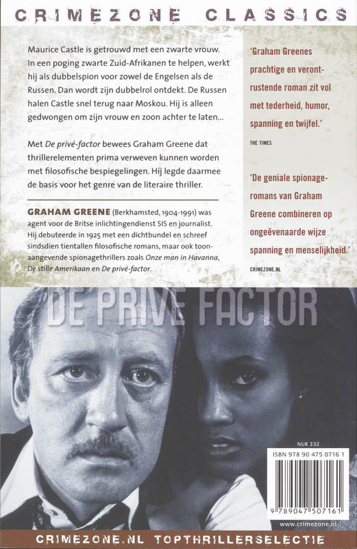 Achterkant van Prive factor