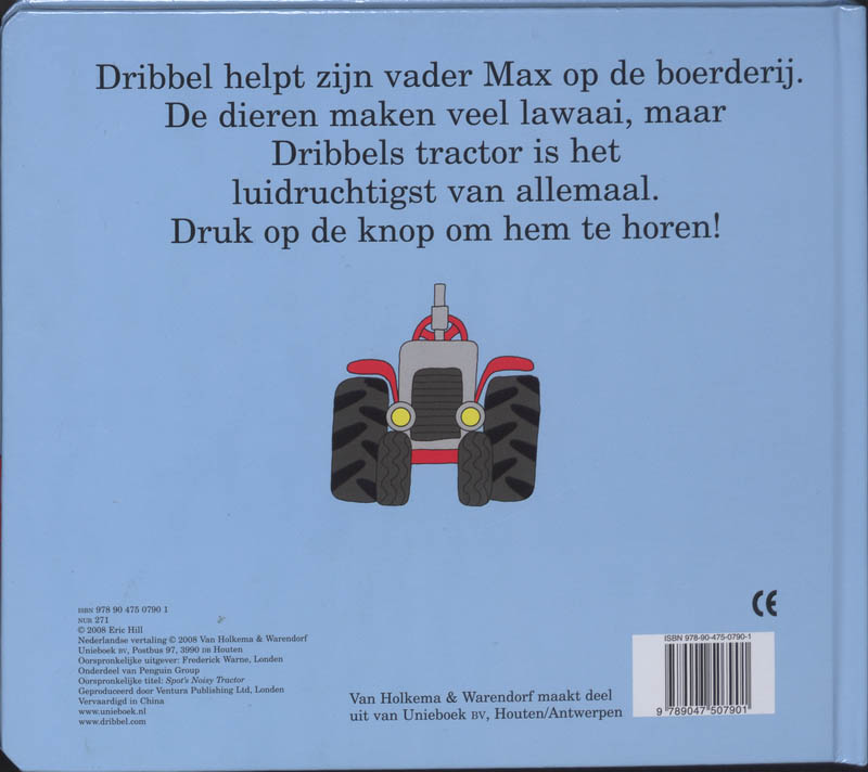 Achterkant van Dribbels tractor