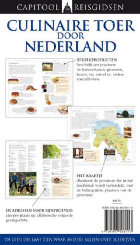 Achterkant van Culinaire toer door Nederland
