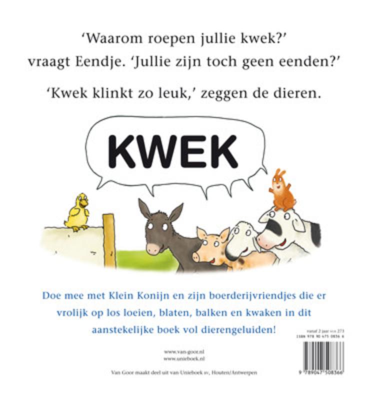 Achterkant van Boe! roept Klein Konijn