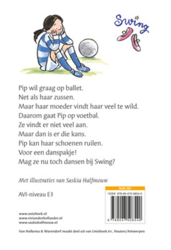 Achterkant van Pip wil dansen