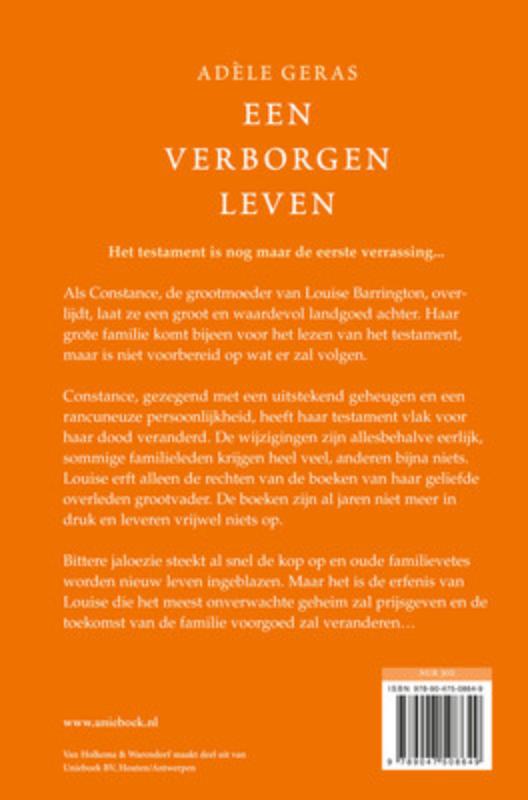 Achterkant van Een verborgen leven