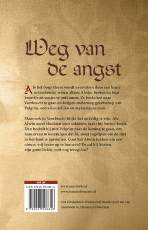Achterkant van Weg van de angst