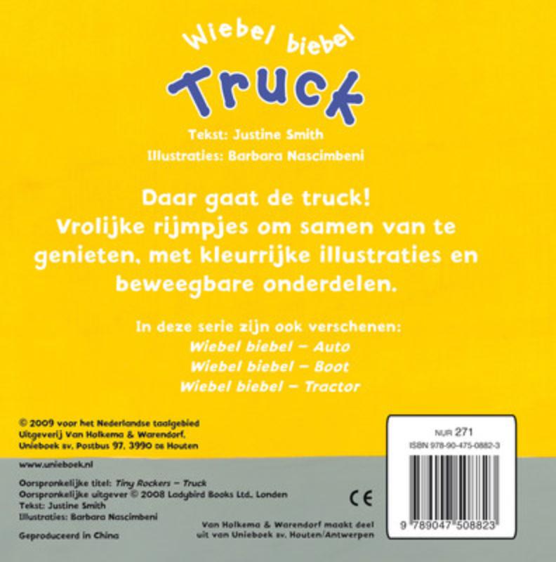 Achterkant van Wiebel Biebel Truck