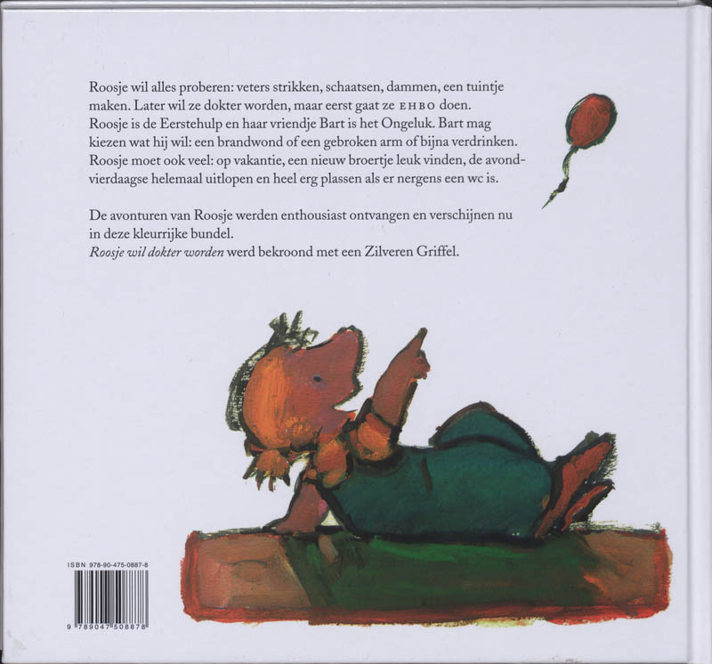 Achterkant van Het grote avonturenboek van Roosje