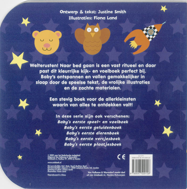 Achterkant van Baby's eerste welterustenboek